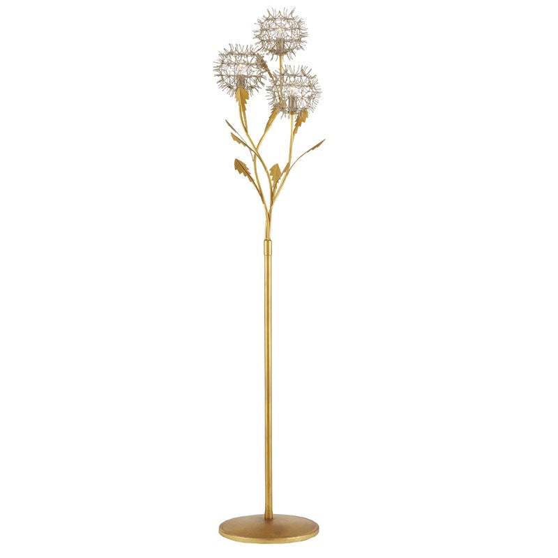 Dandelion Silver & Gold Floor Lamp-Currey-CURY-8000-0137-Floor Lamps-1-France and Son