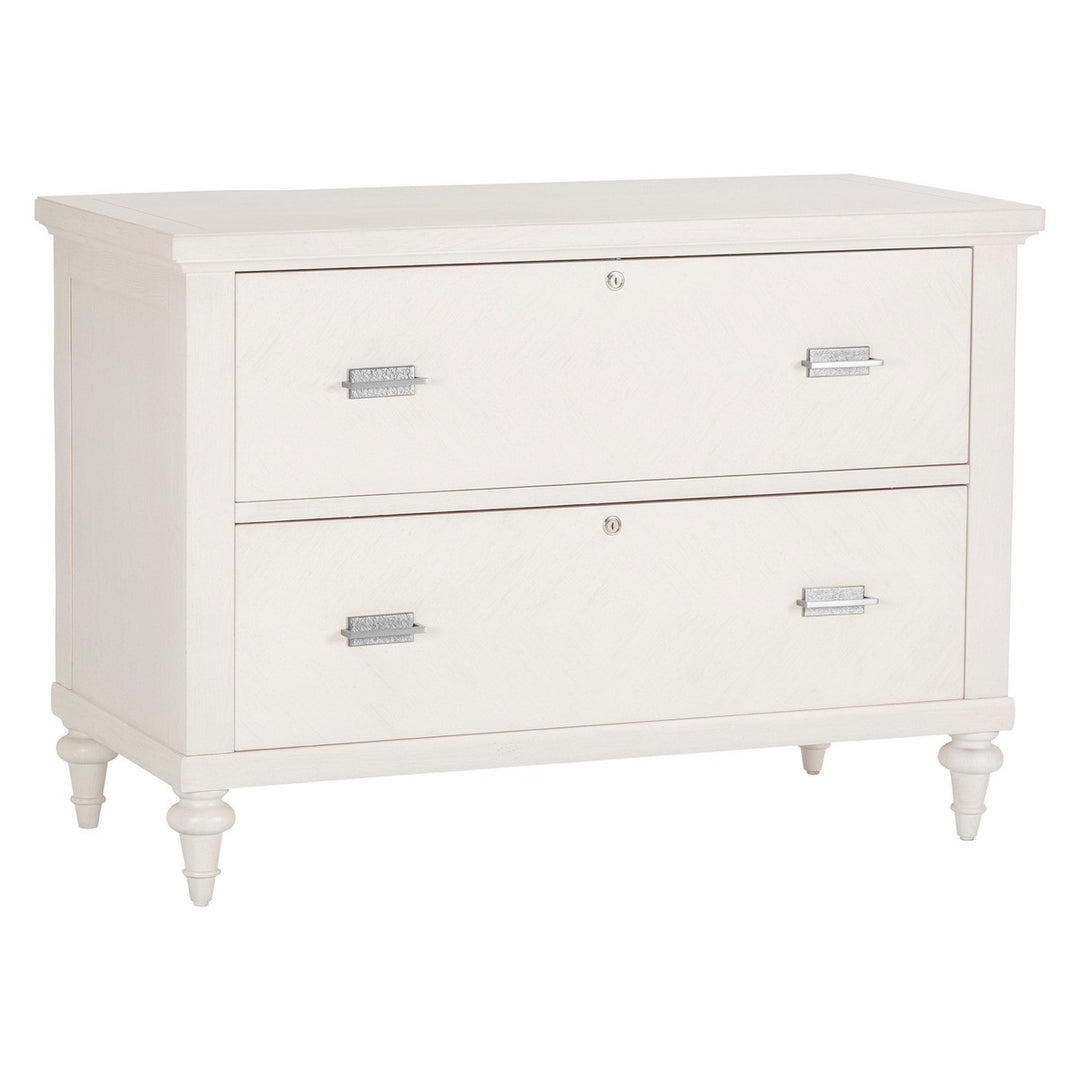 Portofino Lateral File - Linen - White Oak Solids