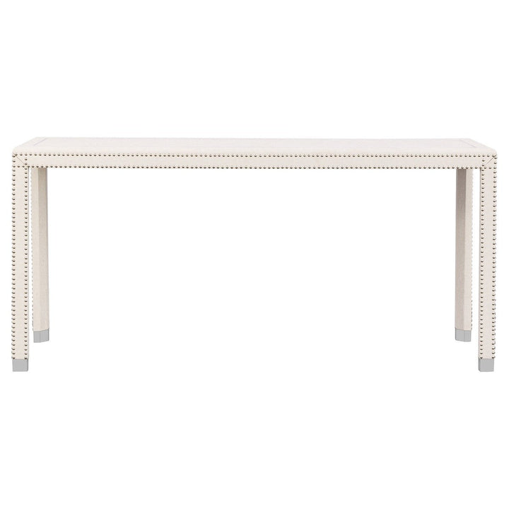 Beverly Console Table - Nickel - Rubberwood Solids