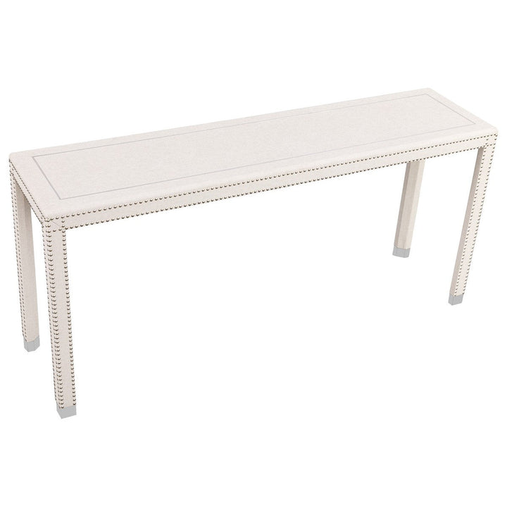 Beverly Console Table - Nickel - Rubberwood Solids