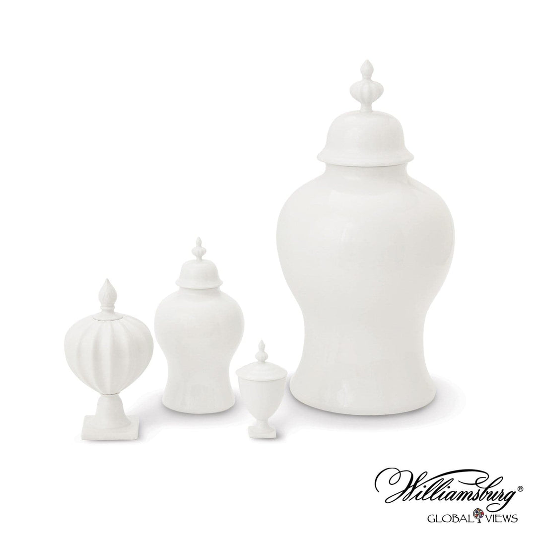 Beaufort Mini Urn-Global Views-GVSA-4.80111-Decorative ObjectsWhite-2-France and Son