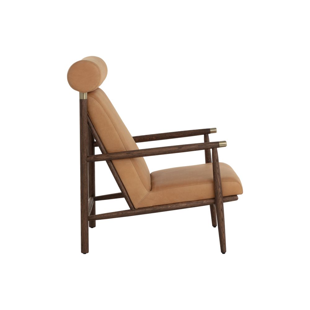 Lounge Chairs Biko Lounge Chair - Sahara Camel Leather