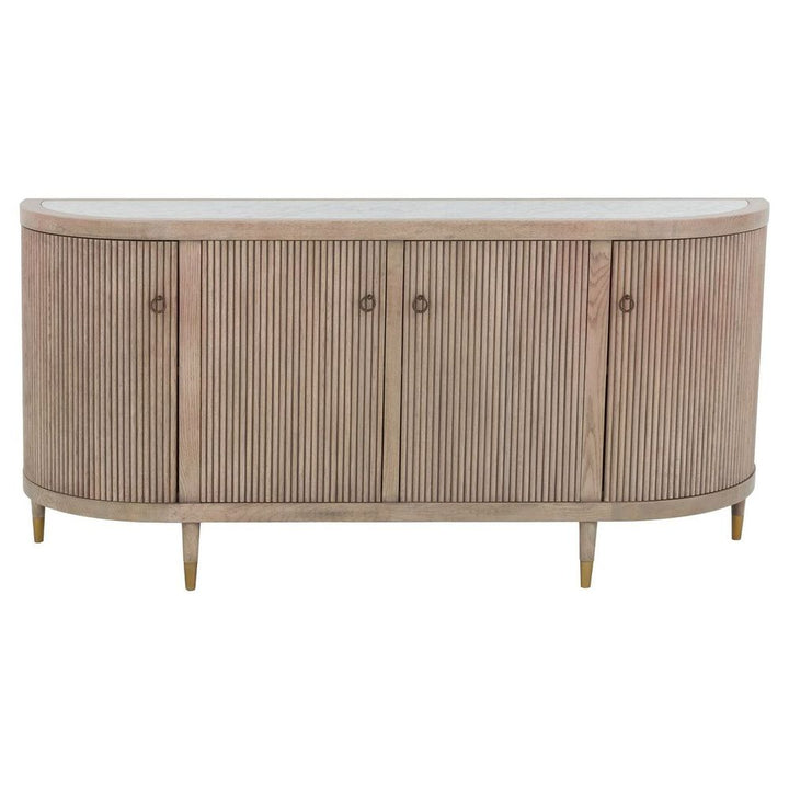 Everett Credenza - Biscotti - Marble