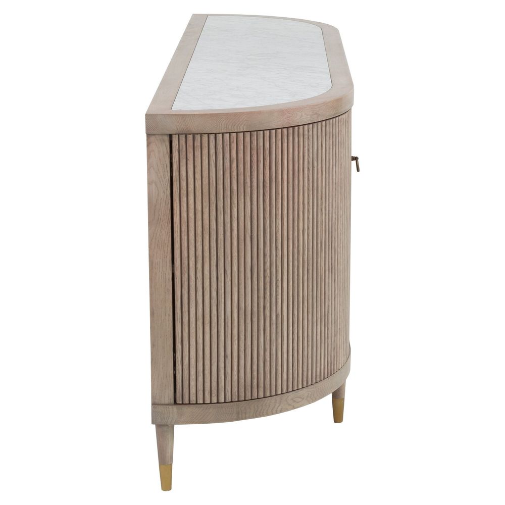 Everett Credenza - Biscotti - Marble