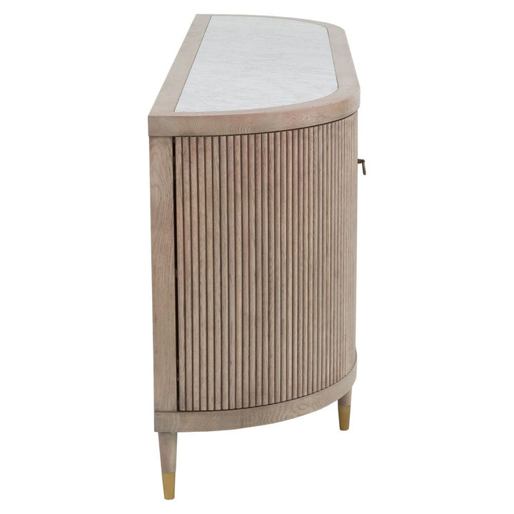 Everett Credenza - Biscotti - Marble