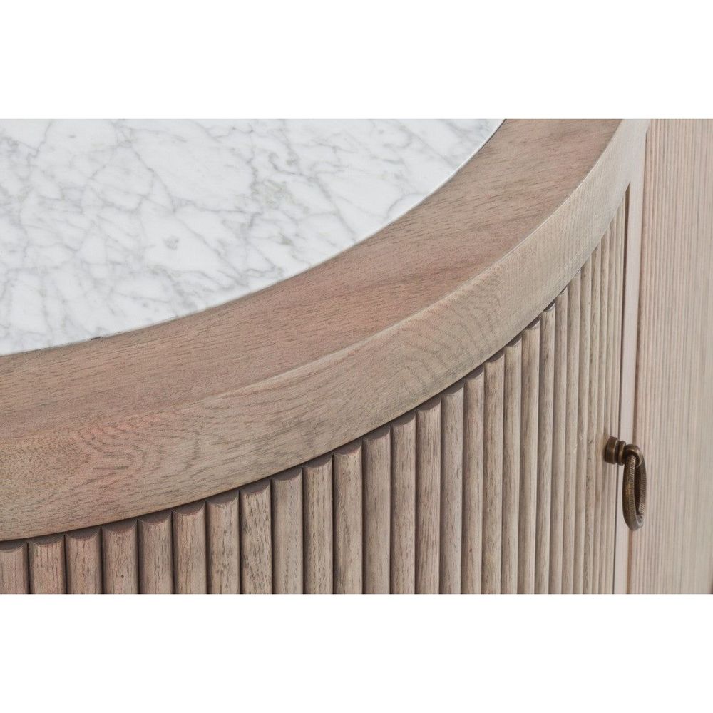 Everett Credenza - Biscotti - Marble