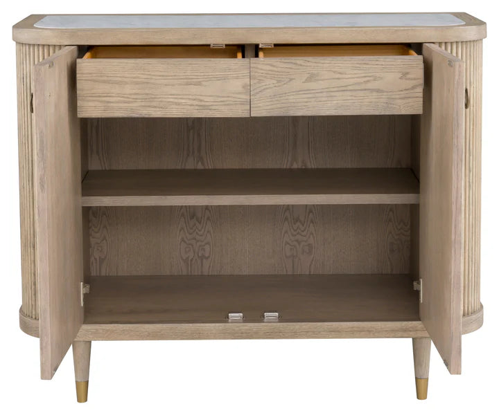 Everett Two Door Demilune Credenza