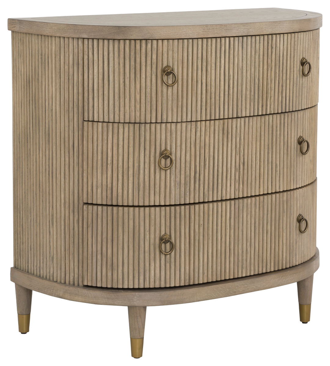 Fairfield Chair Everett Three Drawer Demilune Chest