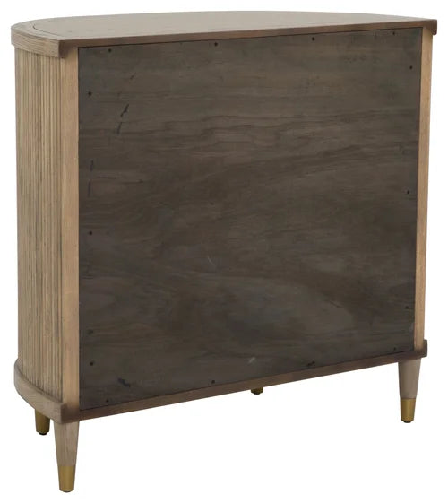 Everett Three Drawer Demilune Chest
