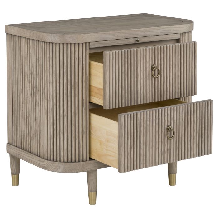 Everett Demilune Nightstand