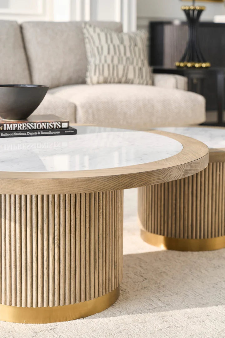 Everett Small Round Bunching Cocktail Table
