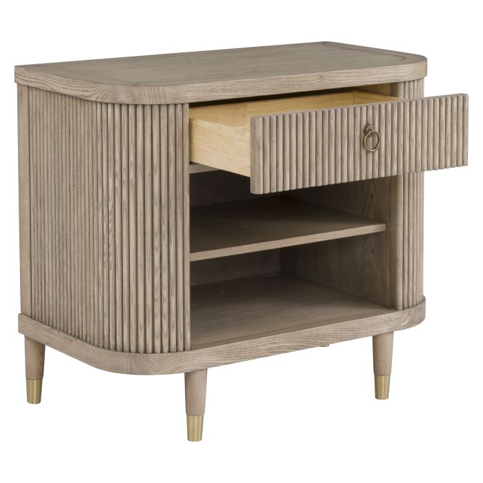 Everett Demilune Nightstand