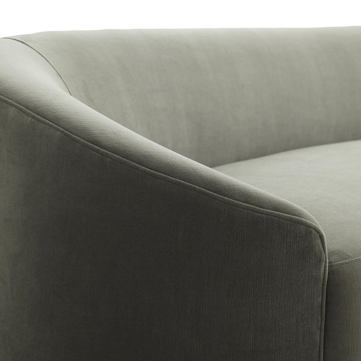 Carver Sofa Sharkskin Velvet Grey Ash - Gray