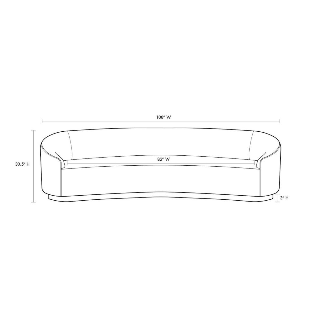 Carver Sofa Sharkskin Velvet Grey Ash - Gray