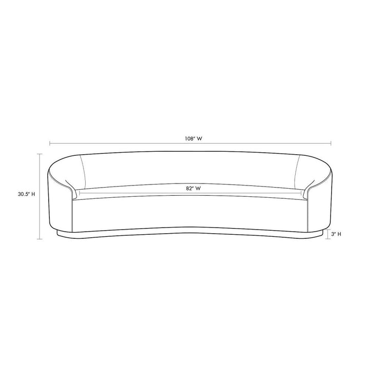 Carver Sofa Sharkskin Velvet Grey Ash - Gray