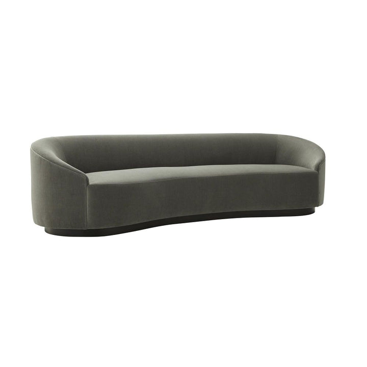 Sofas Carver Sofa Sharkskin Velvet Grey Ash - Gray