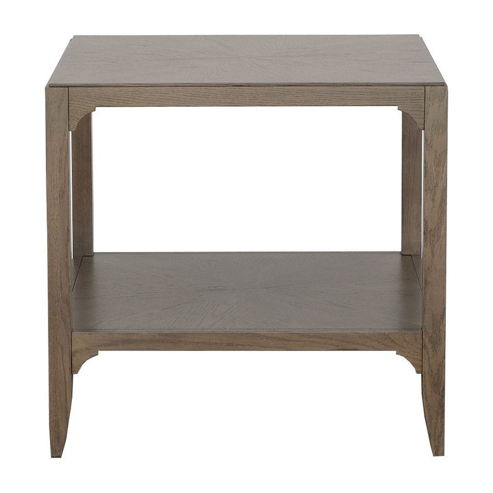 Kendrick Lamp Table - Modern Truffle - Red Oak Solids