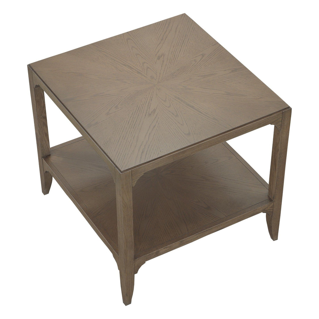 Kendrick Lamp Table - Modern Truffle - Red Oak Solids