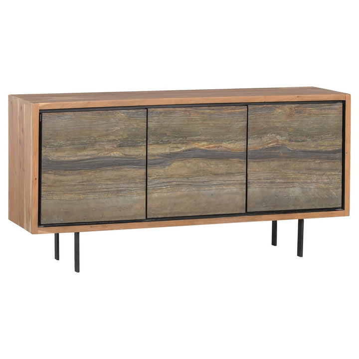 Sundries Desert Storm Credenza - Acacia Solids & Sandstone Solid Iron