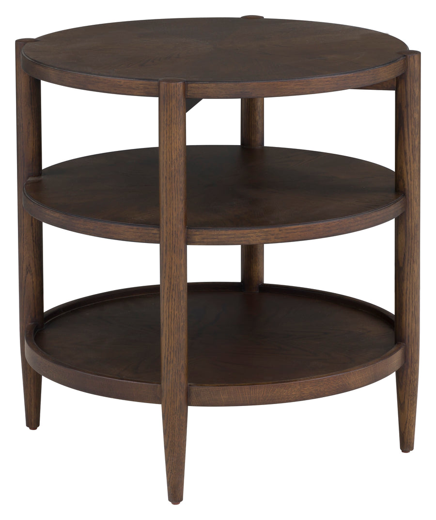 Fairfield Chair Maxwell Round End Table Caramel