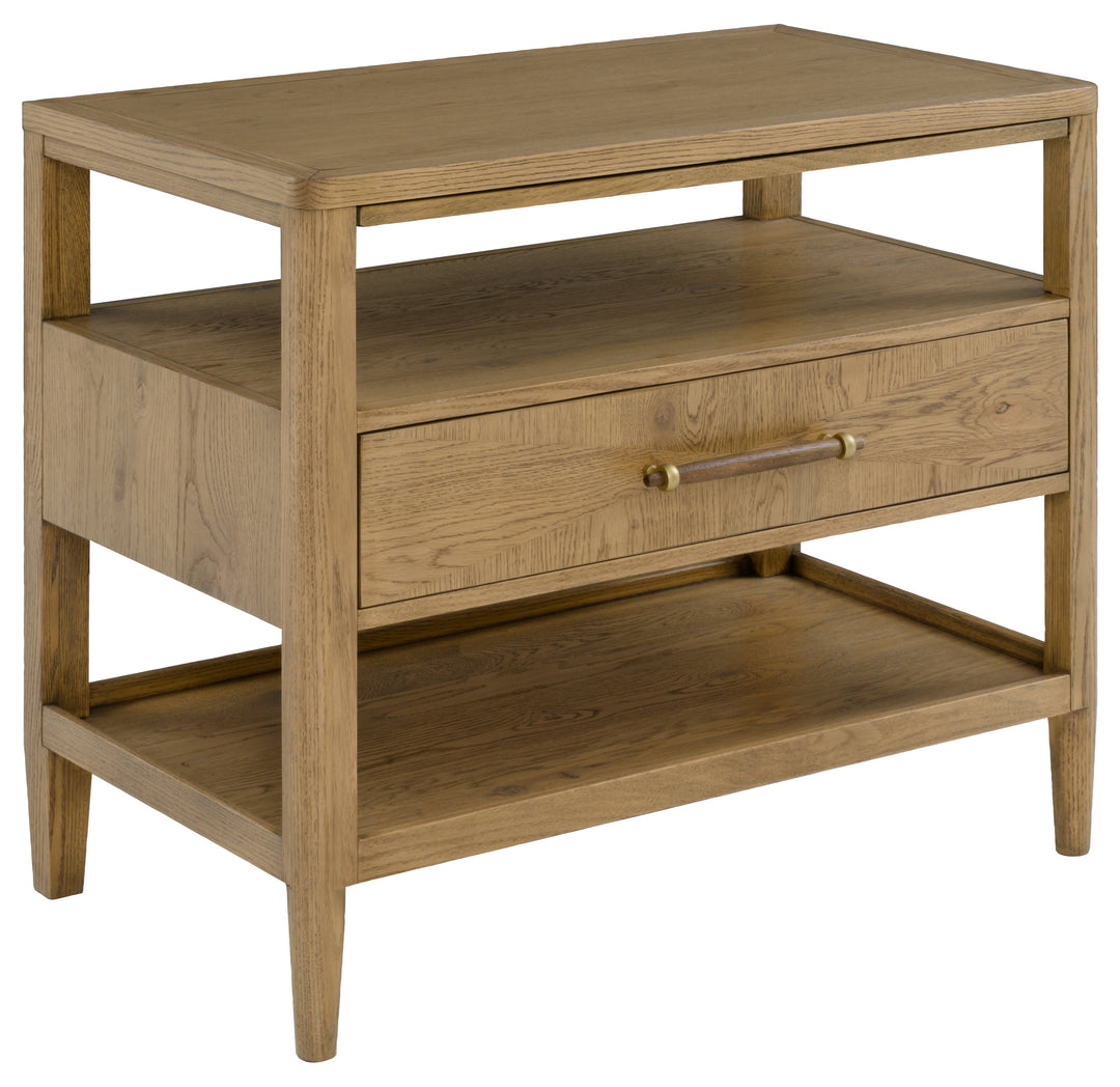 Fairfield Chair Maxwell Nightstand One Drawer with Open Shelf / Sunlit Oak