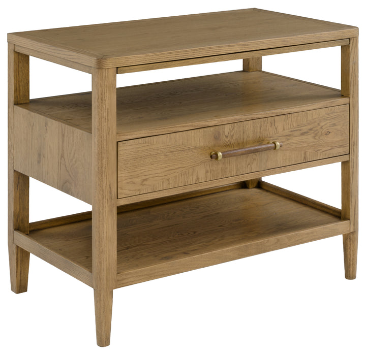 Fairfield Chair Maxwell Nightstand One Drawer with Open Shelf / Sunlit Oak