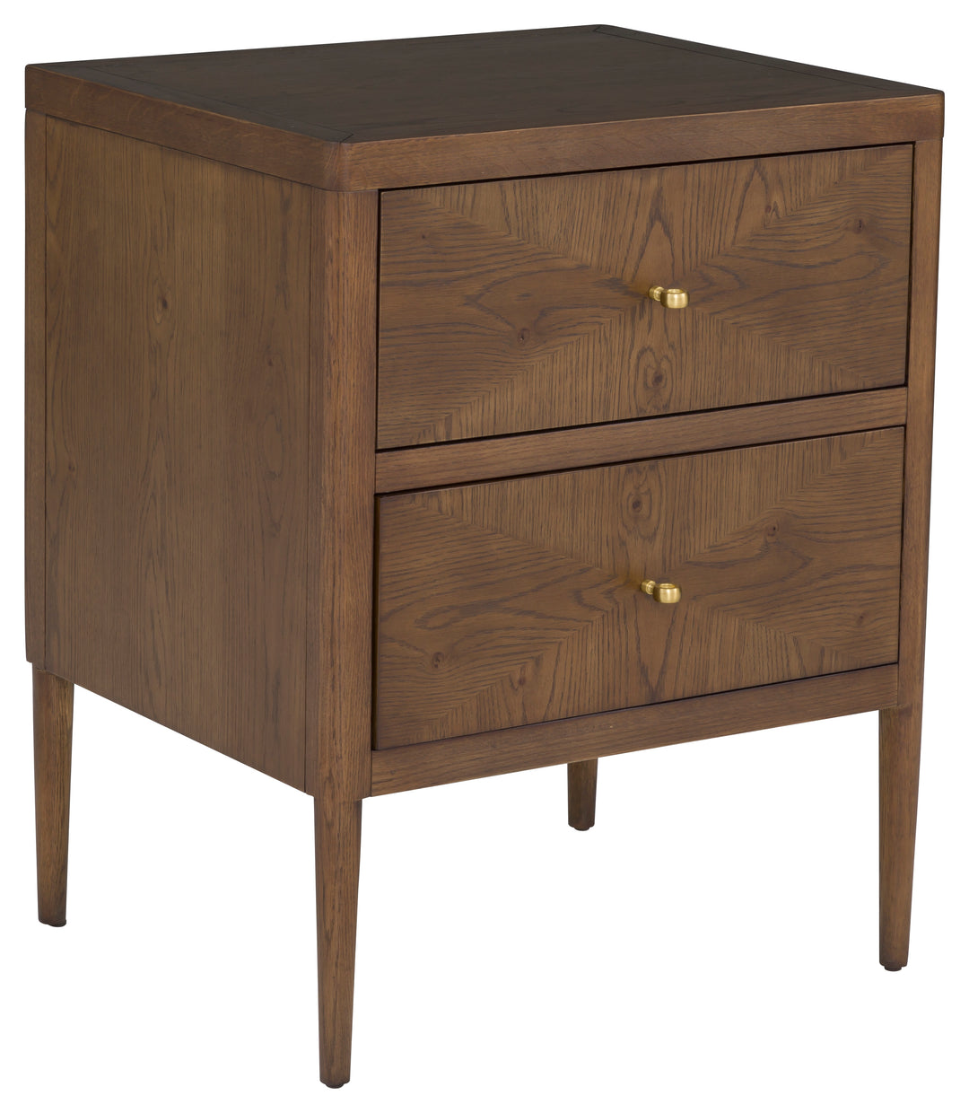 Fairfield Chair Maxwell Petite Nightstand Two Drawers / Caramel