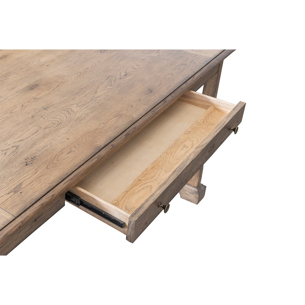 Arcadian Writing Desk - Burnished Oak - White Oak Solids