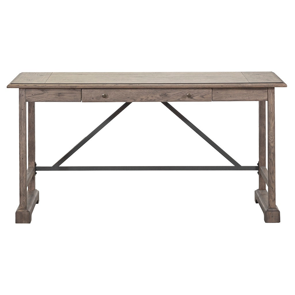 Arcadian Writing Desk - Burnished Oak - White Oak Solids