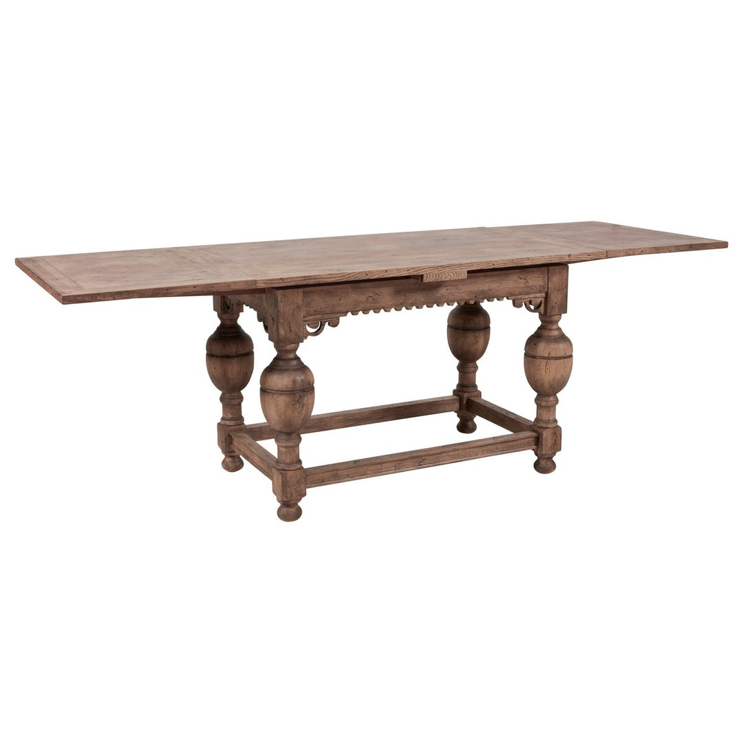 Arcadian Farmhouse Draw Leaf Dining Table - Burnished Oak - White Oak Solids