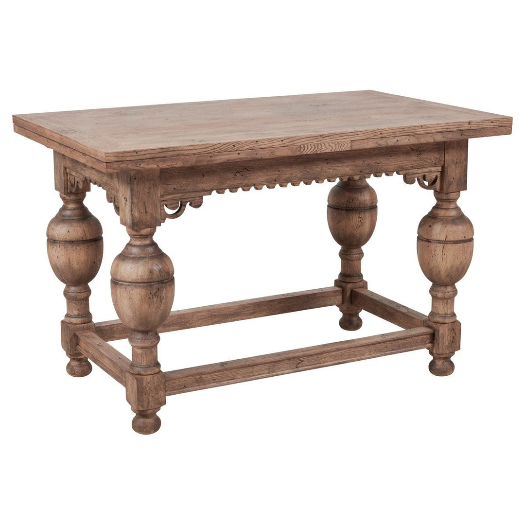 Arcadian Farmhouse Draw Leaf Dining Table - Burnished Oak - White Oak Solids