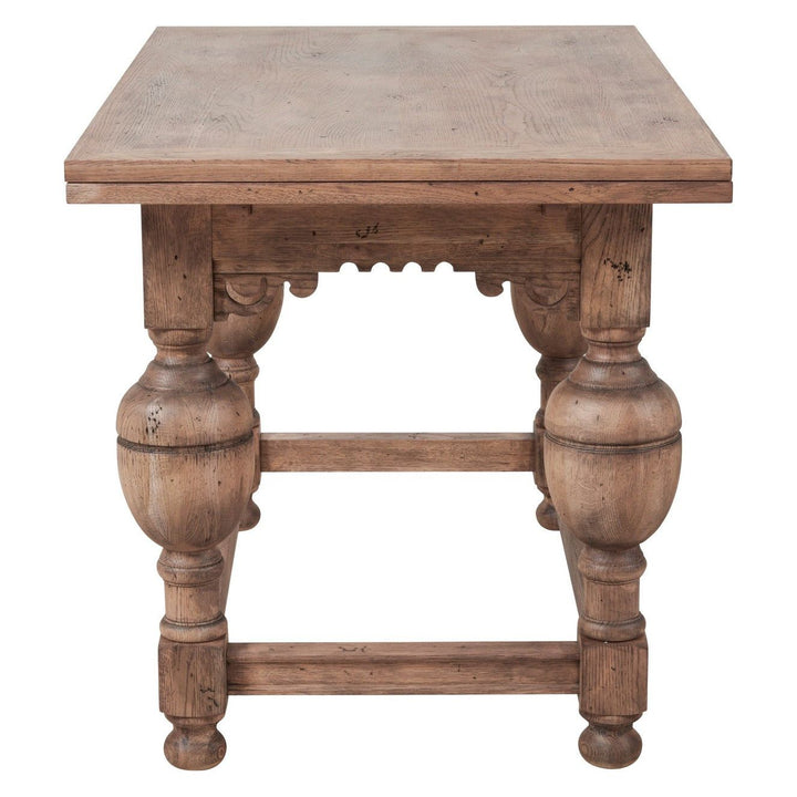 Arcadian Farmhouse Draw Leaf Dining Table - Burnished Oak - White Oak Solids