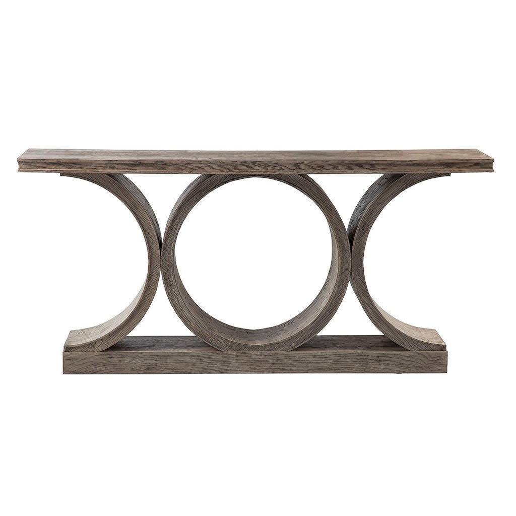 Coeur d'Alene Console Table - Reclaimed Oak - Red Oak Solids