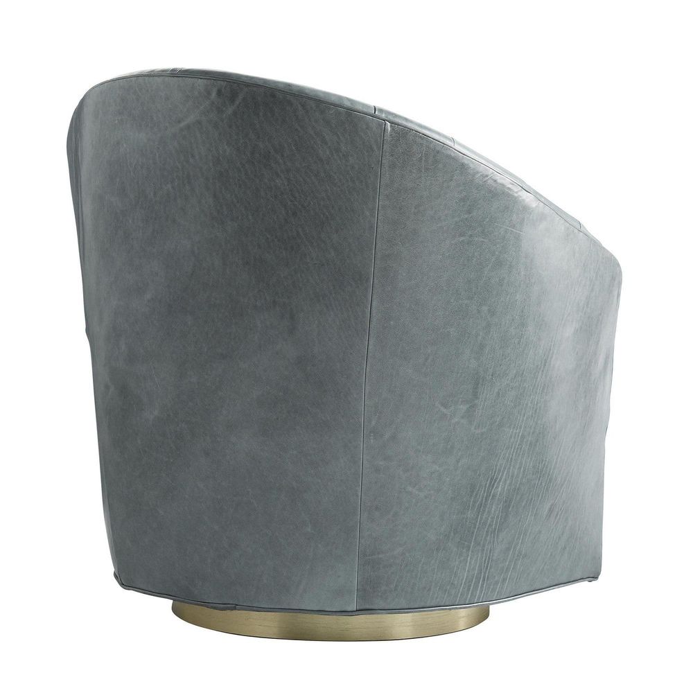 Lounge Chairs Sienna Chair Juniper Leather Champagne Swivel