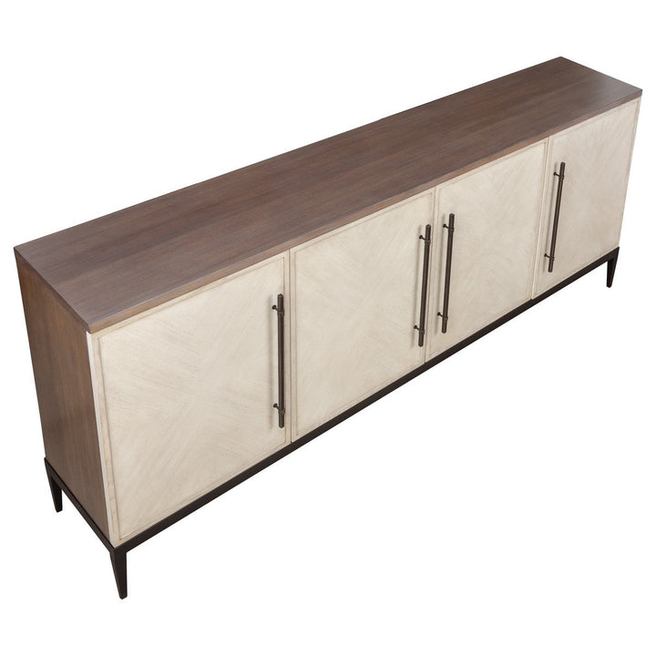 Phoenix Credenza - Grecian Clay - Figured Eucalyptus