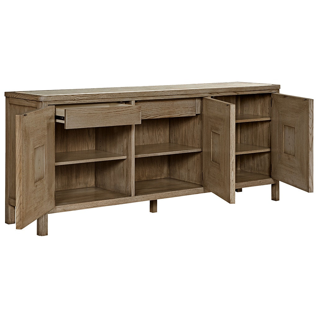 Cheñeais Credenza - French Oak - Select Red Oak Solids