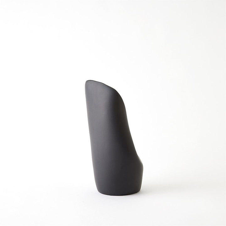 Avian Vase-Black/Gold-Lg