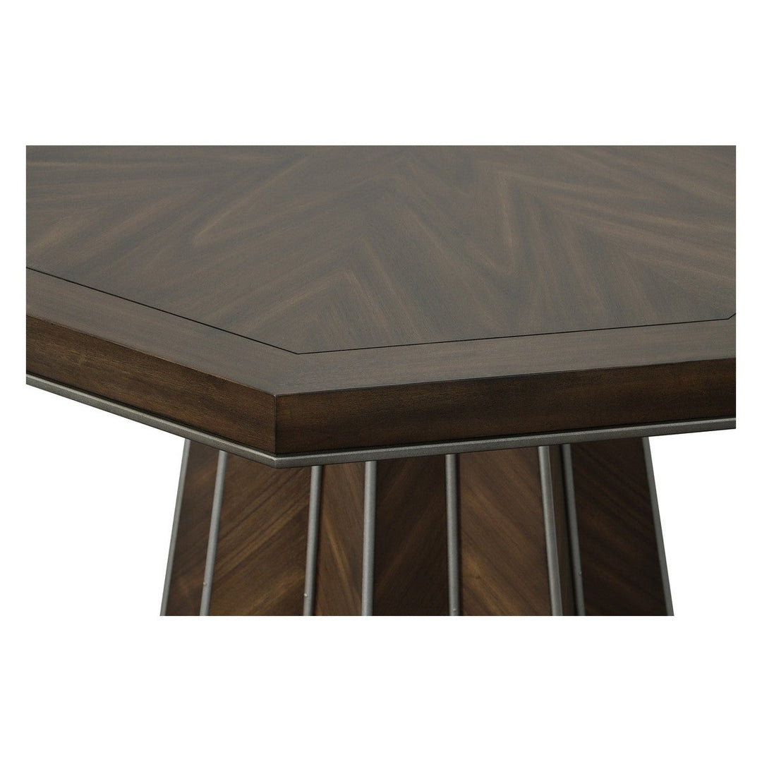 West Camden Center Hall Table - Tahitian Pearl - Walnut Solids