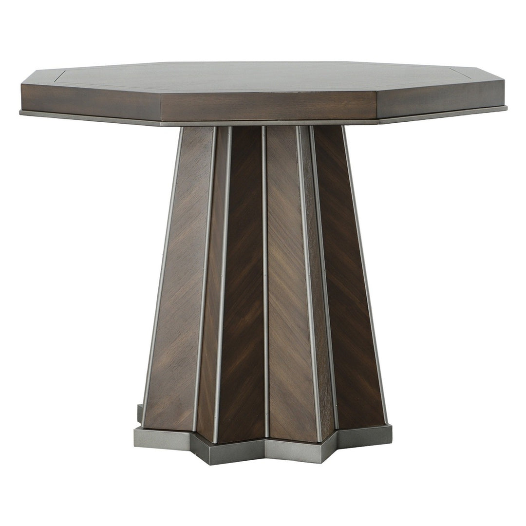 West Camden Center Hall Table - Tahitian Pearl - Walnut Solids