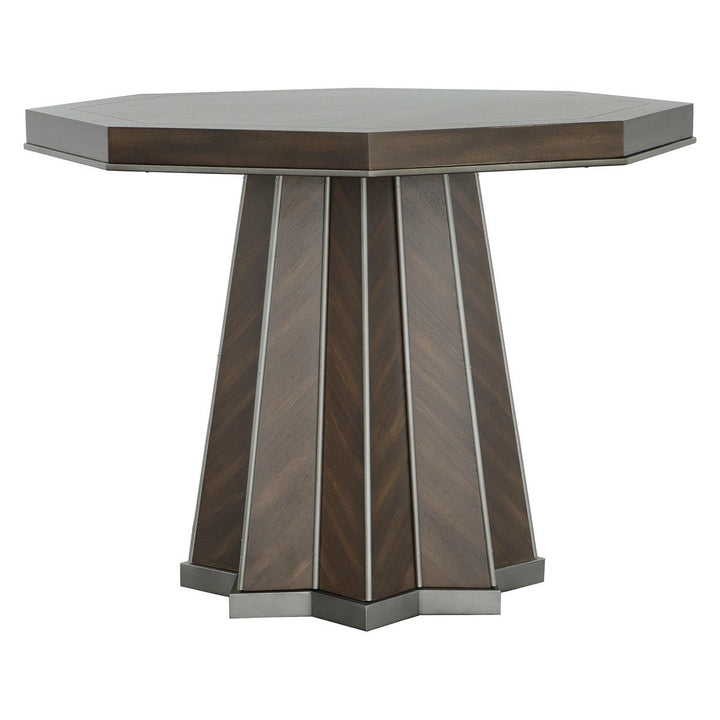 West Camden Center Hall Table - Tahitian Pearl - Walnut Solids