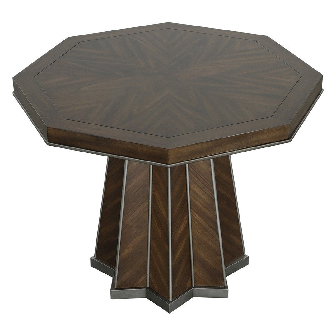 West Camden Center Hall Table - Tahitian Pearl - Walnut Solids