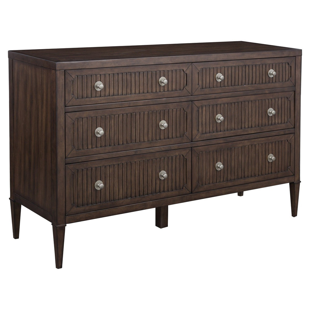 West Camden Dresser - Tahitian Pearl - Walnut,Metal Accents