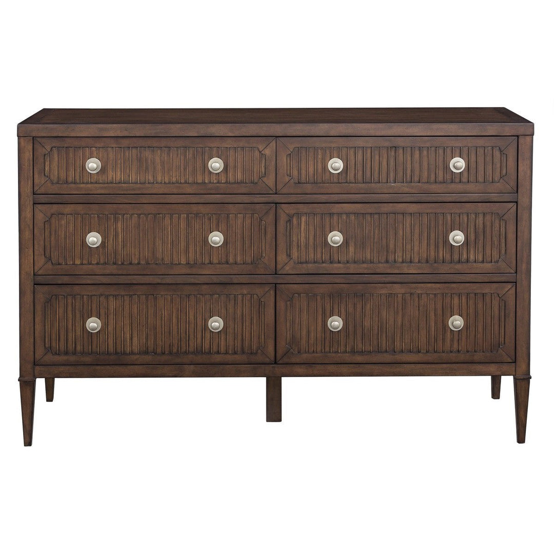 West Camden Dresser - Tahitian Pearl - Walnut,Metal Accents