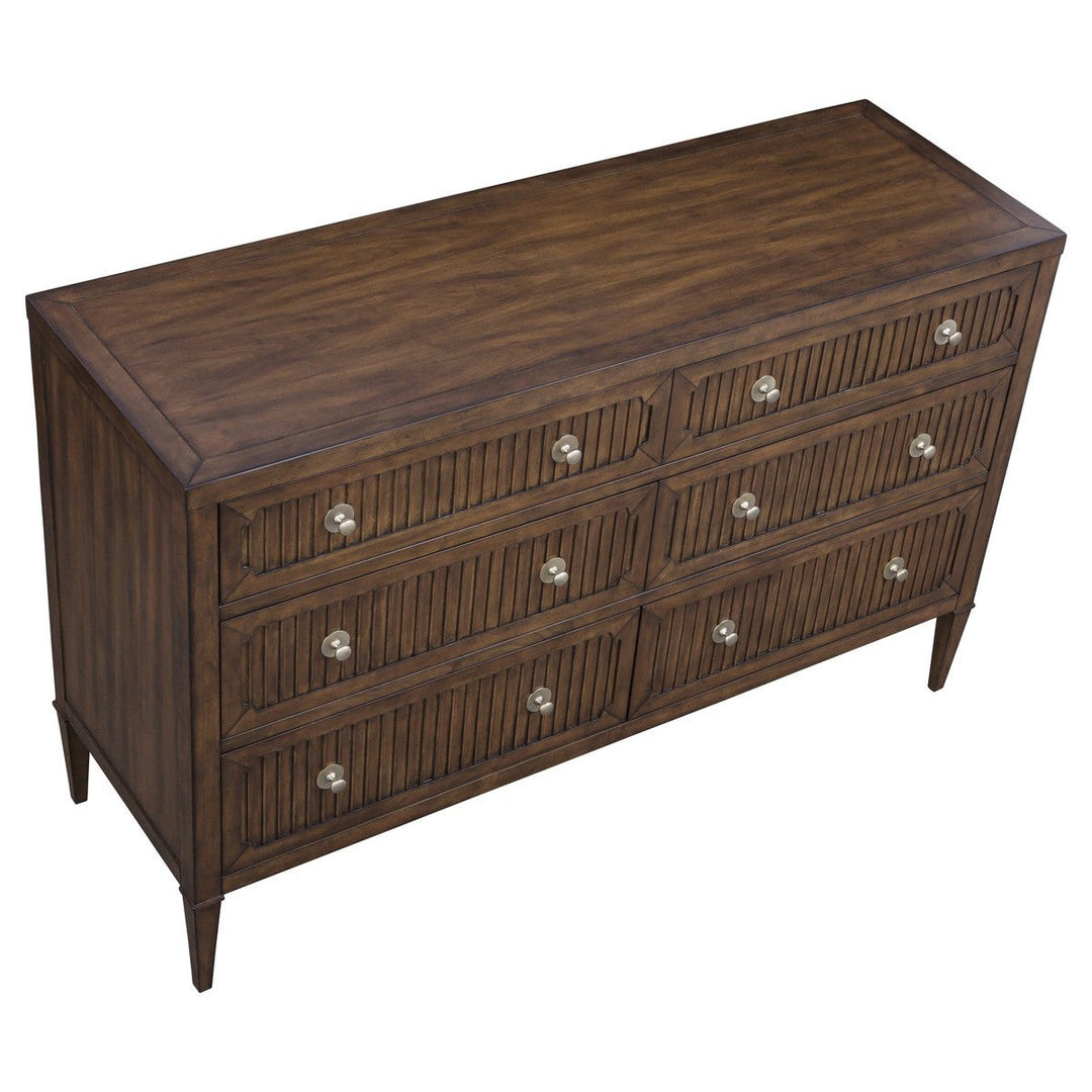 West Camden Dresser - Tahitian Pearl - Walnut,Metal Accents