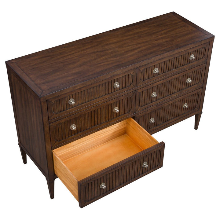 West Camden Dresser - Tahitian Pearl - Walnut,Metal Accents