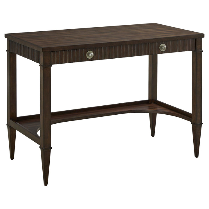 West Camden Desk - Tahitian Pearl - Walnut,Metal Accents