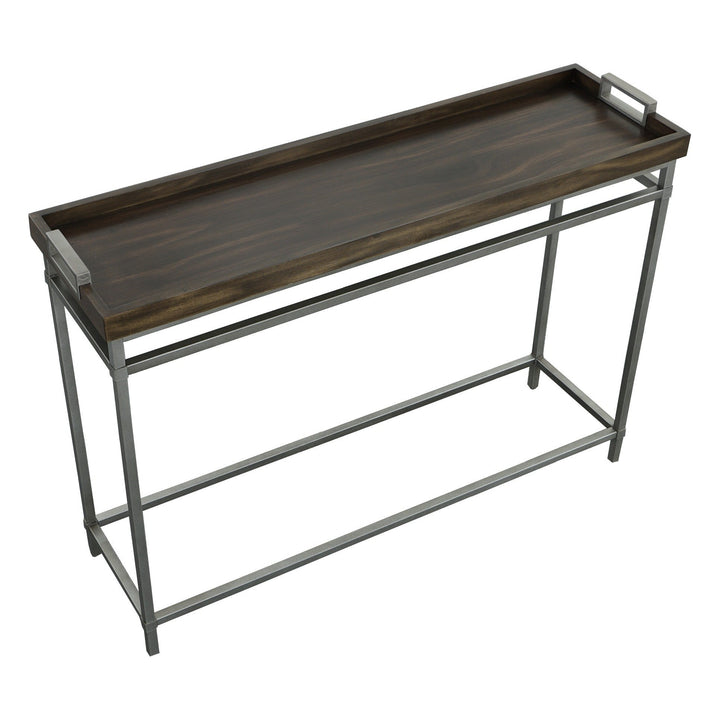 West Camden Console Table - Tahitian Pearl - Walnut Solids