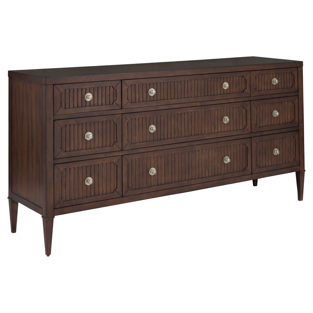 West Camden Dresser - Tahitian Pearl - Walnut,Metal Accents