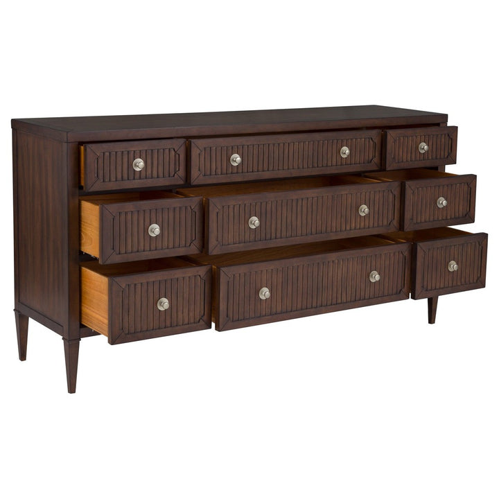 West Camden Dresser - Tahitian Pearl - Walnut,Metal Accents