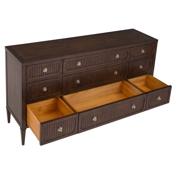 West Camden Dresser - Tahitian Pearl - Walnut,Metal Accents